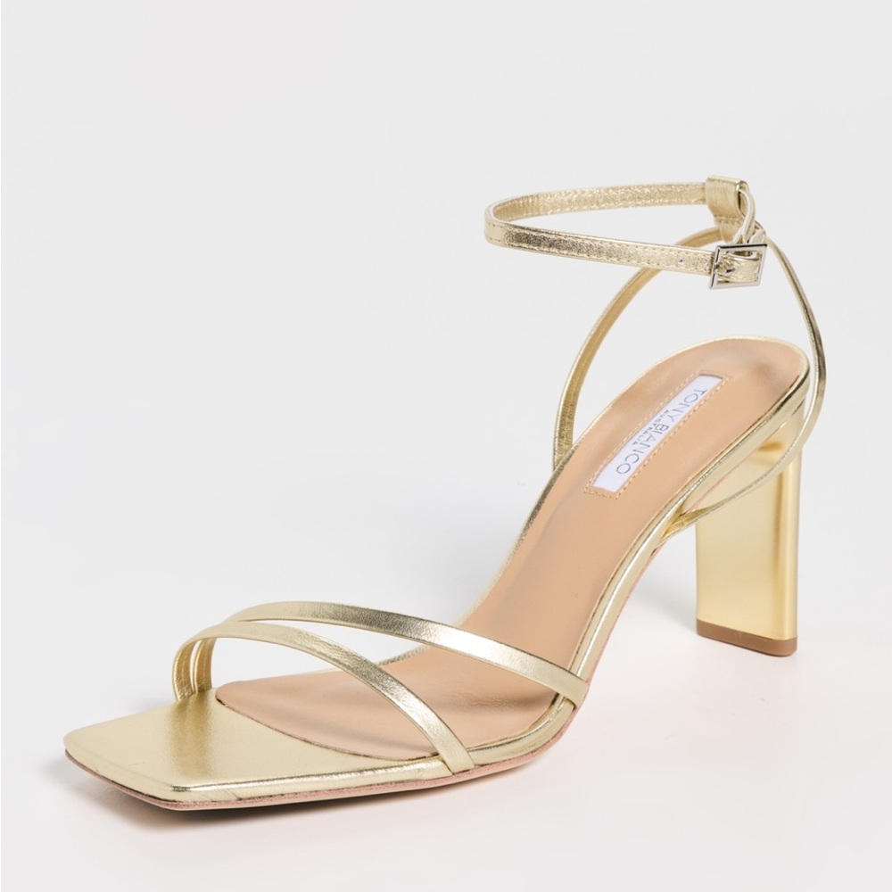 Tony Bianco Corso Heel in Gold Nappa Metallic size 10 (Revolve)